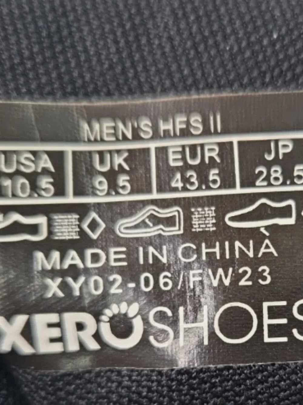 Xero HFS ll Minimalist Running Sneaker, Men's Size 10.5